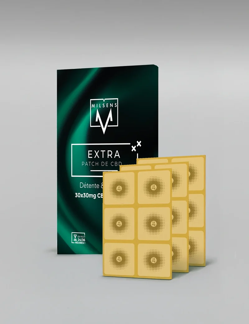 Patch CBD Extra Milsens 1 Patch CBD 30mg Milsens | Diffusion 24-36h Sans THC